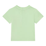 Guess T-Shirt Gircollo Tinta Unita con Stampa per Neonato I5GI01K8HM4 VERDE GUESS 