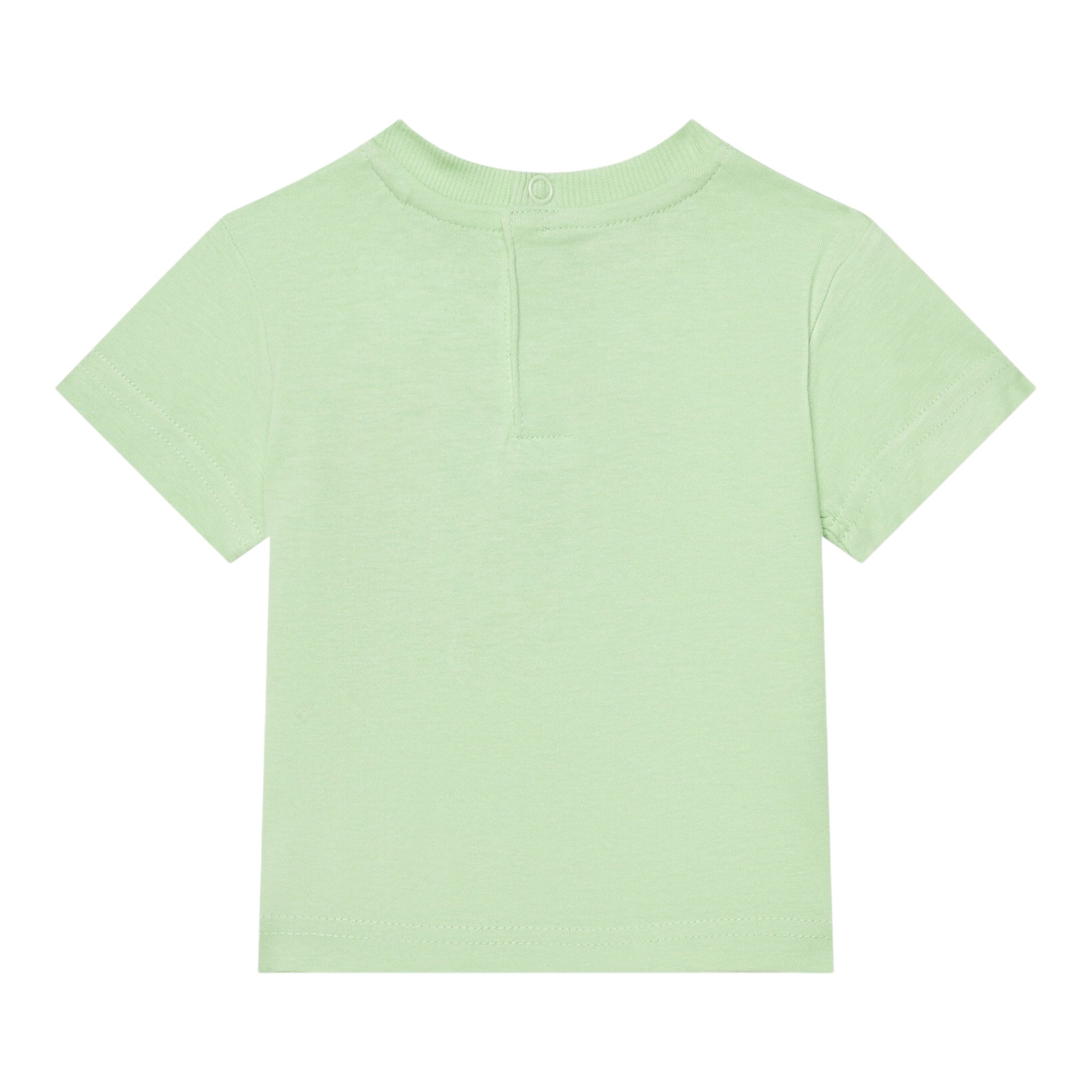 Guess T-Shirt Gircollo Tinta Unita con Stampa per Neonato I5GI01K8HM4 VERDE GUESS 
