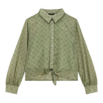 Guess Camicia Manica Lunga Tinta Unita  per Neonata J4YH01WA2T0 VERDE GUESS 