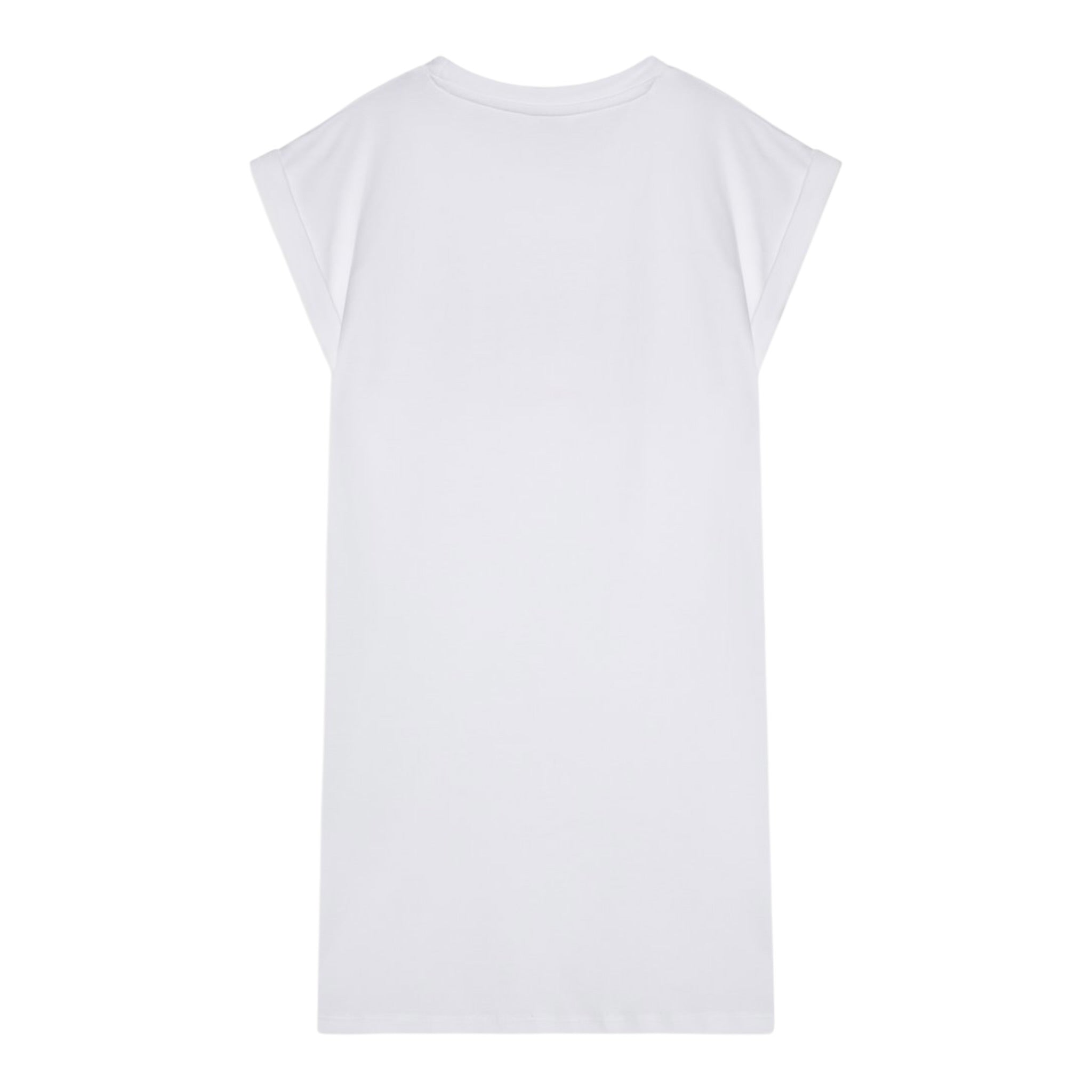 Guess Abito Mezza Manica Tinta Unita con Logo per Bambina J5GK06KAE24 BIANCO GUESS 
