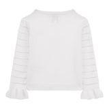 Guess Cardigan Tinta Unita con Trasparenze per Bambina K4RR03Z3CJ0 BIANCO GUESS 