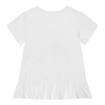 Guess T-Shirt Girocollo Tinta Unita con Logo per Neonata K5GI10K6YW4NX BIANCO GUESS 