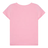 Guess T-Shirt Girocollo Tinta Unita con Stampa per Neonata K5GI14K6YW4N ROSA GUESS 
