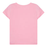 Guess T-Shirt Girocollo Tinta Unita con Stampa per Bambina K5GI14K6YW4 ROSA GUESS 