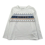 Guess Shirt Girocollo Tinta Unita con Logo per Neonata K5RI04K6YW4 BIANCO GUESS 