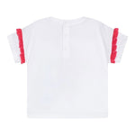 Guess T-Shirt Girocollo Tinta Unita con Stampa per Neonata K5RI12K6YW4XX BIANCO GUESS 