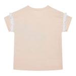 Guess T-Shirt Girocollo Tinta Unita con Stampa per Neonata K5RI12K6YW4XX ROSA GUESS 