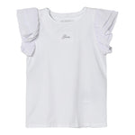 Guess T-Shirt Tinta Unita con Stampa per Neonata K5RI14K6YW4N BIANCO GUESS 