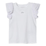 Guess T-Shirt Tinta Unita con Stampa per Neonata K5RI14K6YW4N BIANCO GUESS 
