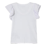 Guess T-Shirt Tinta Unita con Stampa per Neonata K5RI14K6YW4N BIANCO GUESS 