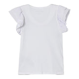 Guess T-Shirt Tinta Unita con Stampa per Neonata K5RI14K6YW4N BIANCO GUESS 