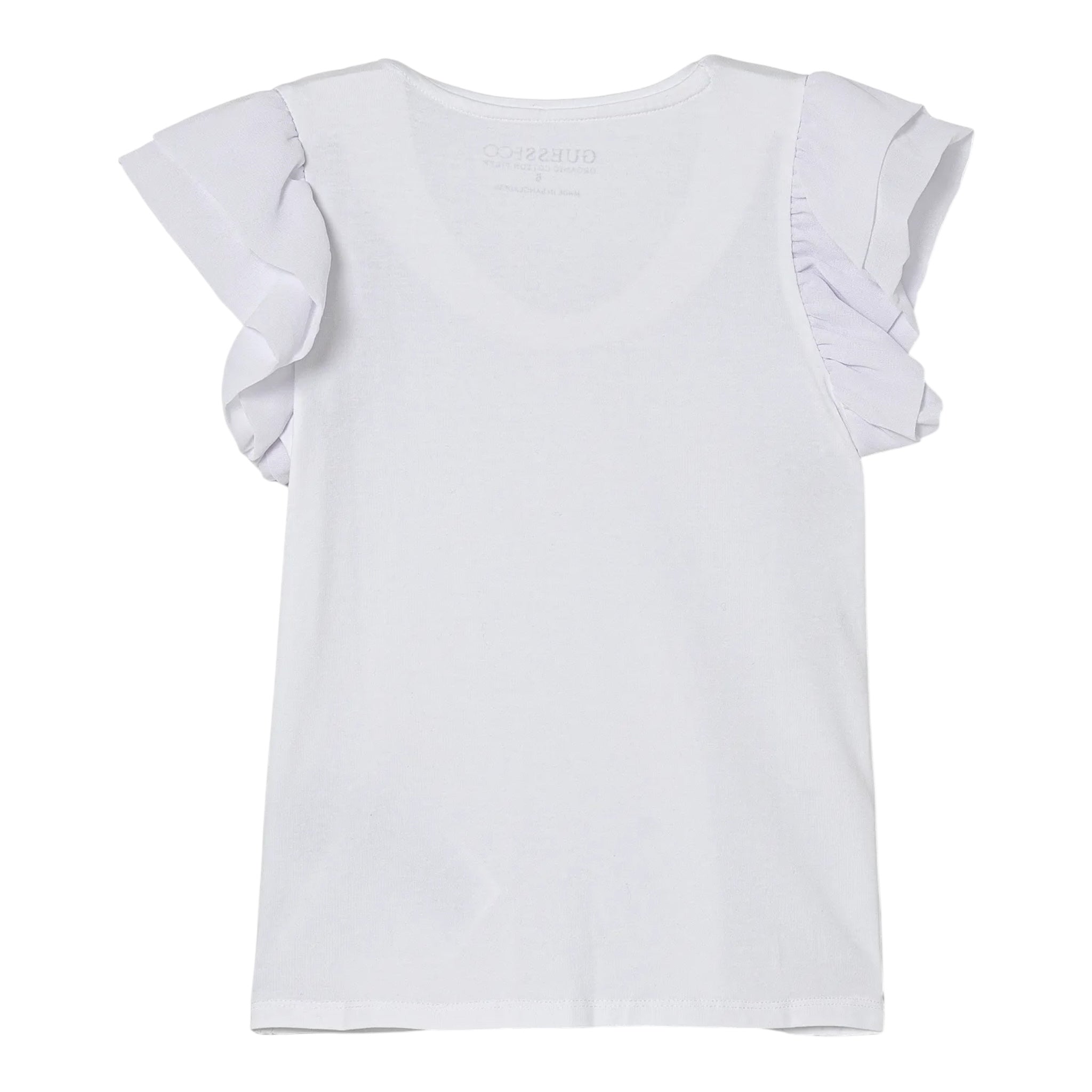 Guess T-Shirt Tinta Unita con Stampa per Neonata K5RI14K6YW4N BIANCO GUESS 