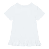Guess T-Shirt Tinta Unita con Paillettes per Neonata K5RI19K6YW4X BIANCO GUESS 