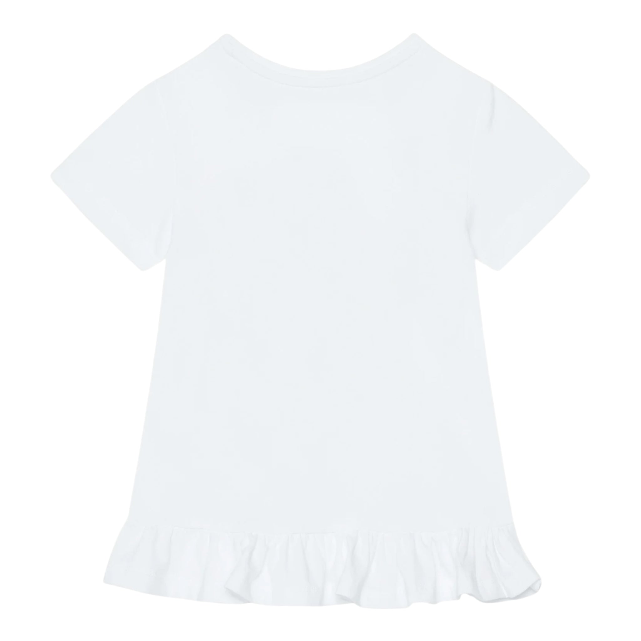 Guess T-Shirt Tinta Unita con Paillettes per Neonata K5RI19K6YW4X BIANCO GUESS 