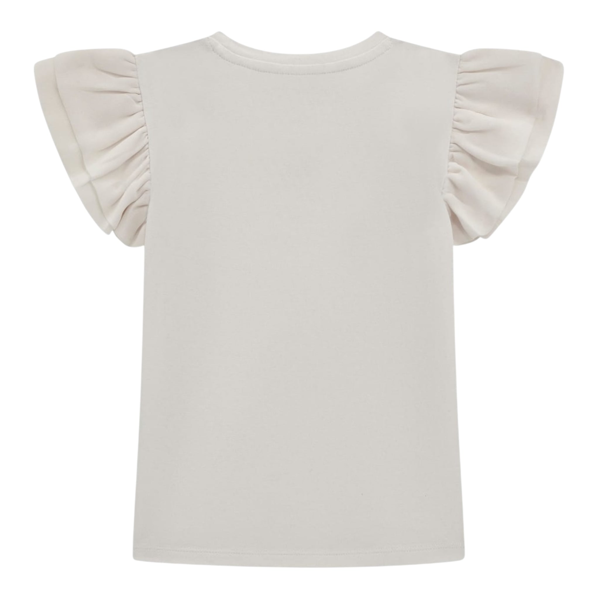 Guess T-Shirt Tinta Unita con Tulle per Bambina K5RI22K6YW4 BIANCO GUESS 