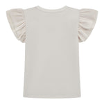 Guess T-Shirt Tinta Unita con Tulle per Bambina K5RI22K6YW4XJ BIANCO GUESS 