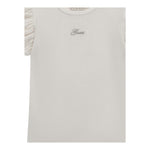 Guess T-Shirt Tinta Unita con Tulle per Bambina K5RI22K6YW4XJ BIANCO GUESS 