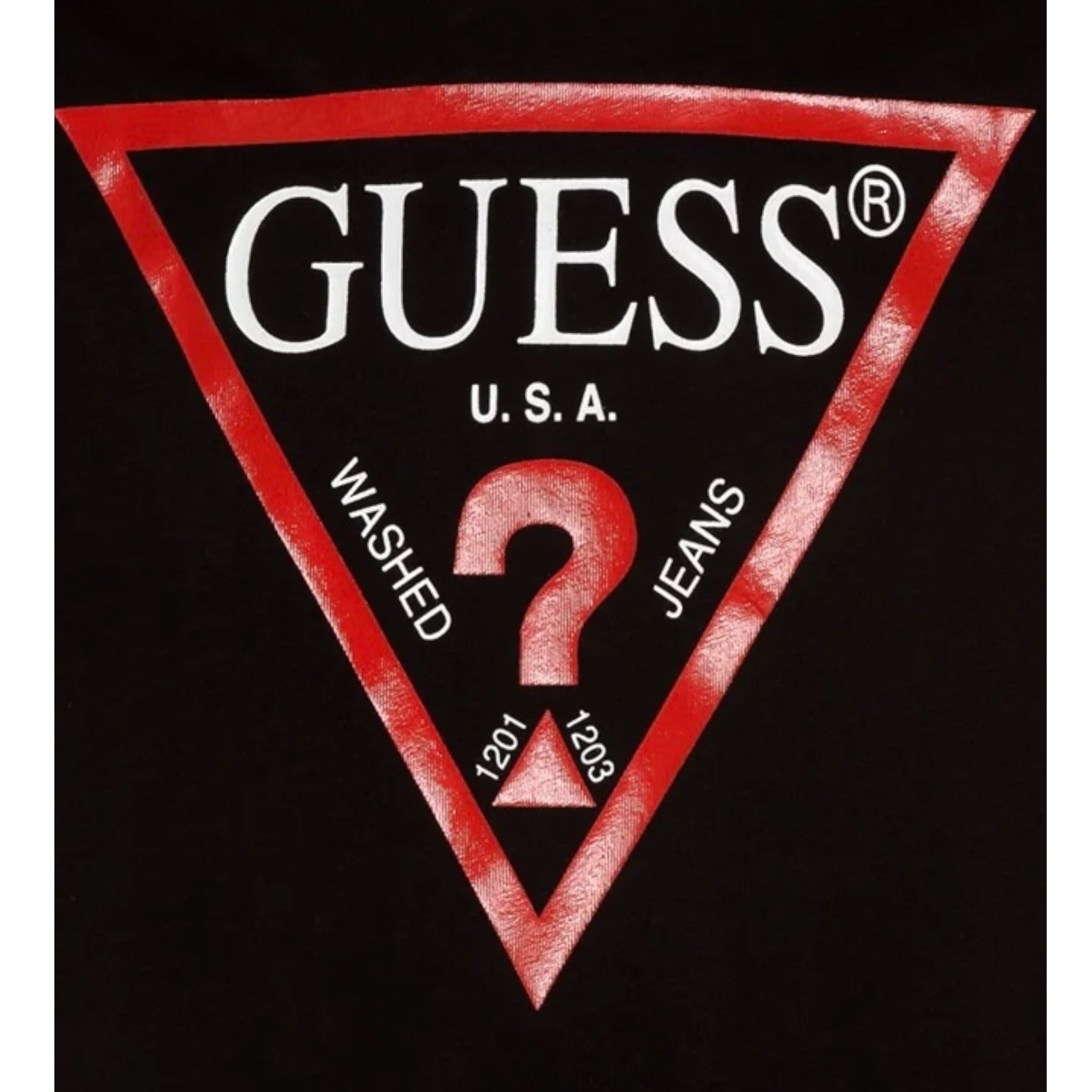 Guess T-Shirt Tinta Unita con Logo per Bambino L73I55K8HM0 NERO GUESS 