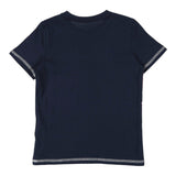 Guess T-Shirt Girocollo Tinta Unita con Stampa per Neonato N1RI16AK8HM0 BLU GUESS 