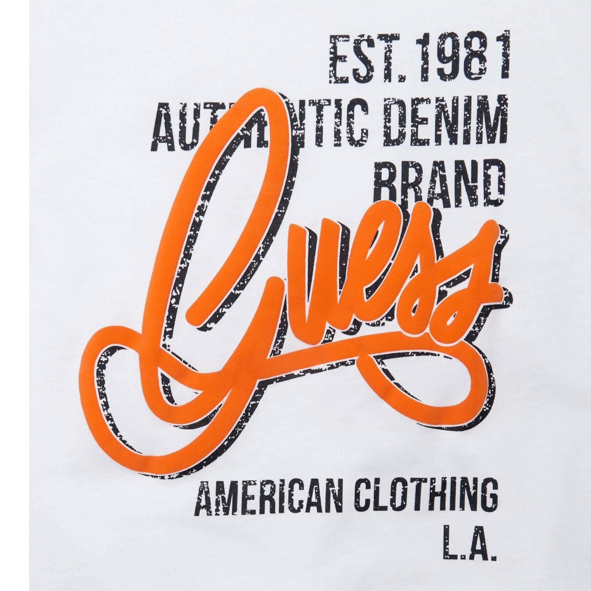 Guess T-Shirt Tinta Unita con Stampa per Neonato N5GI00K8HM4N BIANCO GUESS 