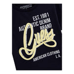 Guess T-Shirt Tinta Unita con Stampa per Neonato N5GI00K8HM4N BLU GUESS 