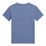 Guess T-Shirt Girocollo Tinta Unita con Stampa per Neonato N5GI04K8HM4 AZZURRO GUESS 
