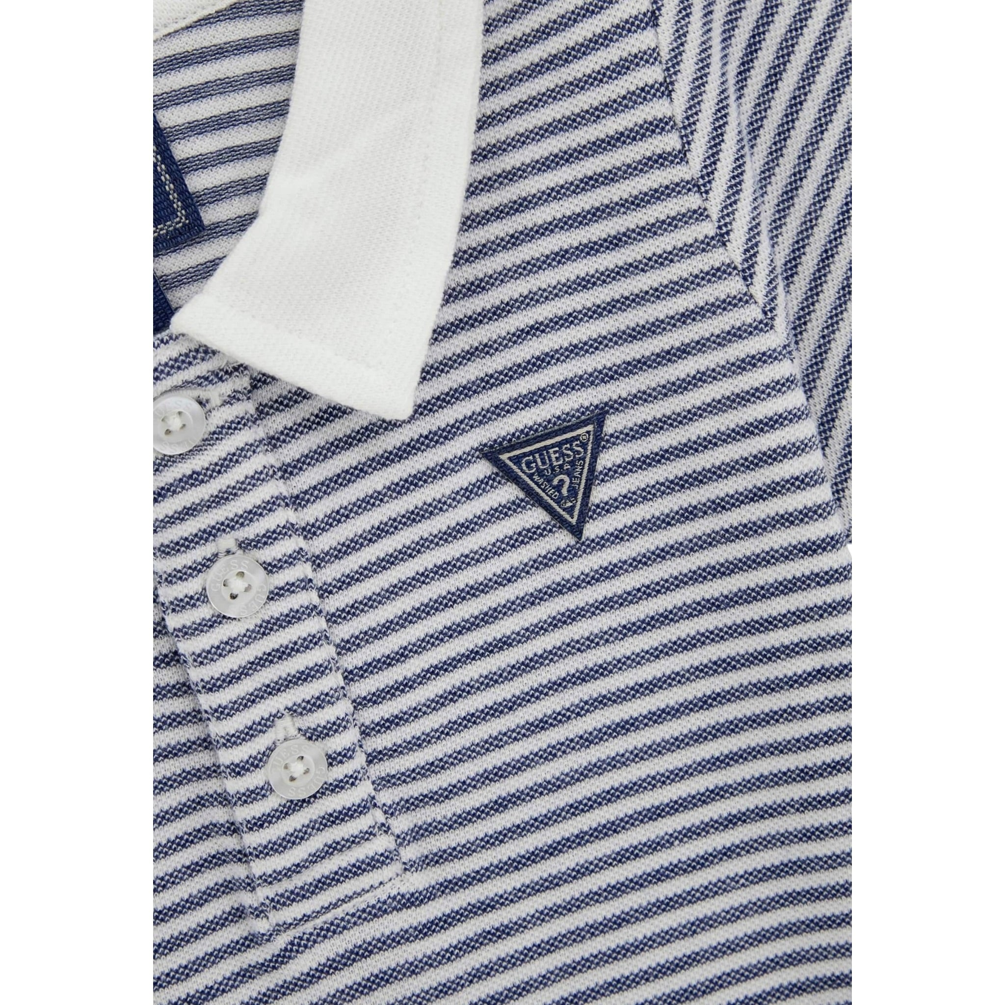 Guess Polo Mezza Manica Fantasia A Righe per Neonato N5GP00K9NK4 BIANCO/BLU GUESS 