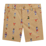 Guess Bermuda Tinta Unita con Fantasia Orsi per Bambino N5RD01WFY91J BEIGE GUESS 