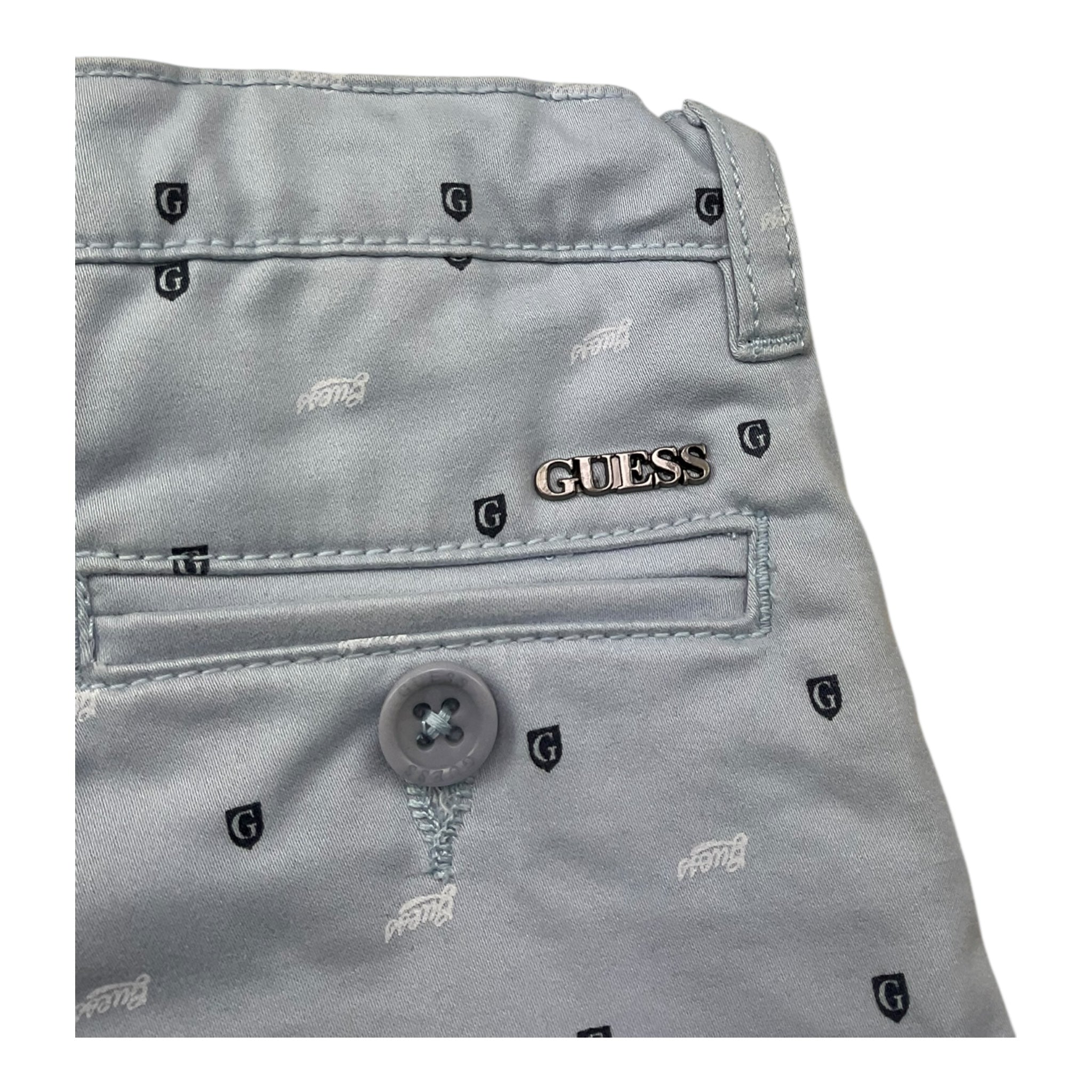 Guess Bermuda Tinta Unita con Girovita Regolabile per Neonato N5RD04WFPMAN AZZURRO GUESS 