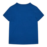 Guess T-Shirt Girocollo Tinta Unita con Stampa per Neonato N5RI00K8HM4X BLU GUESS 