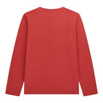 Guess Shirt Girocollo Tinta Unita con Stampa per Bambino N5RI01K8HM4J ROSSO GUESS 