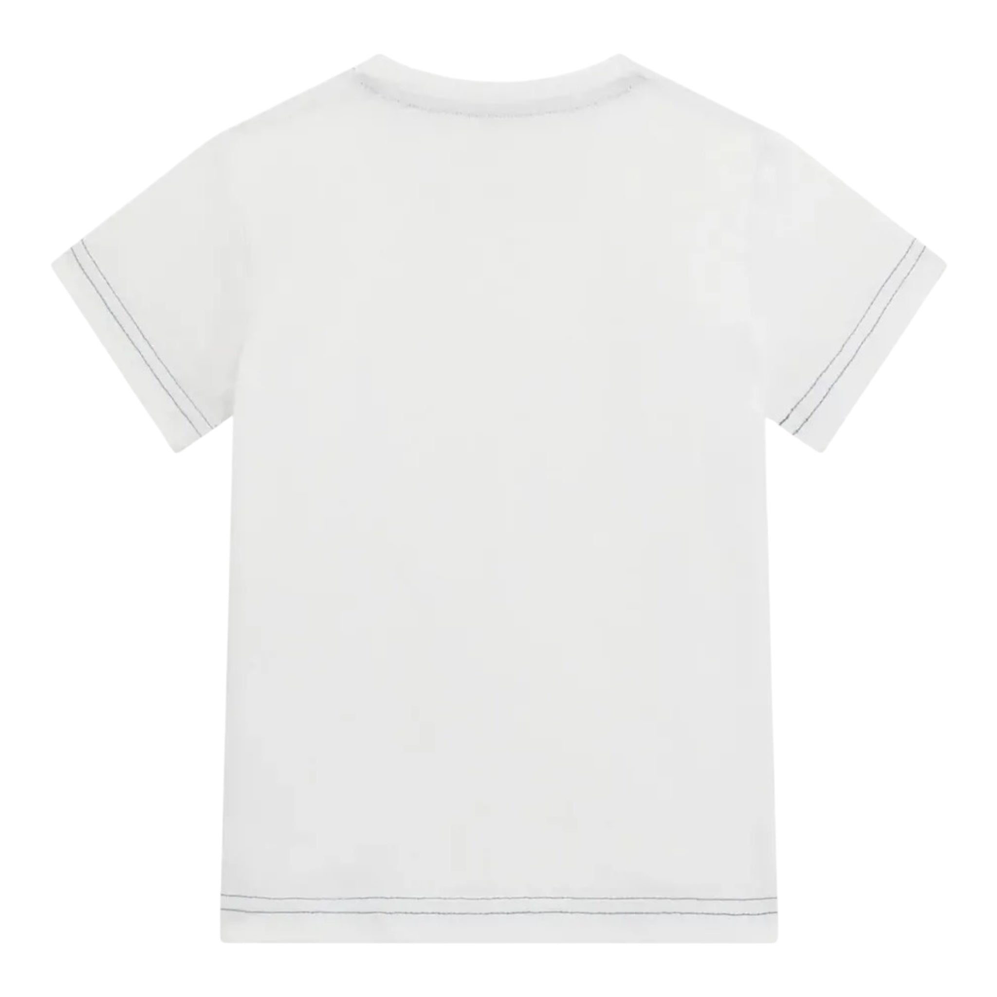 Guess T-Shirt Girocollo Tinta Unita con Stampa per Neonato N5RI15K8HM4N BIANCO GUESS 