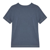 Guess T-Shirt Girocollo Tinta Unita con Stampa per Neonato N5RI15K8HM4X BLU GUESS 
