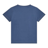 Guess T-Shirt Girocollo Tinta Unita con Stampa per Bambino N5RI15K8HM4XJ BLU GUESS 
