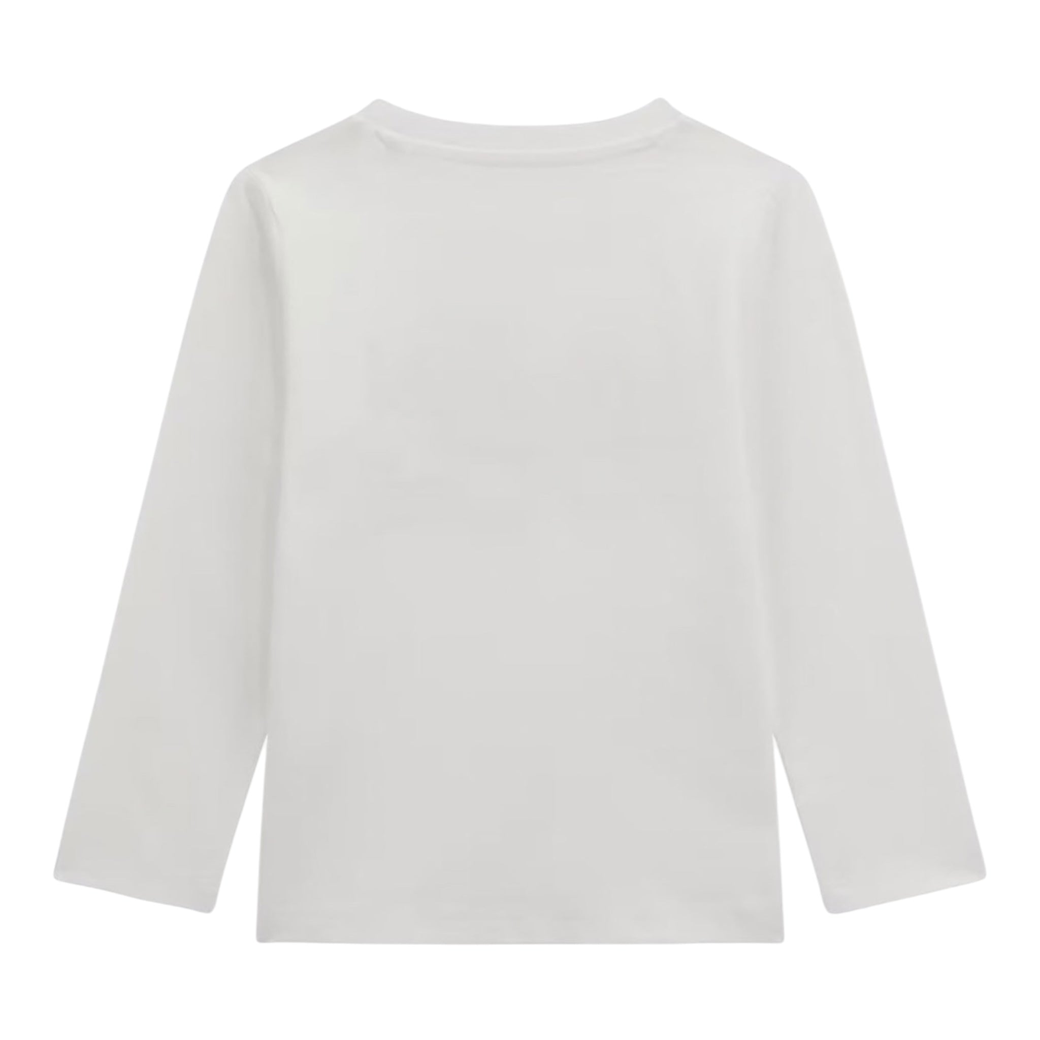 Guess Shirt Girocollo Tinta Unita con Logo per Bambino N5RI17K8HM4JX BIANCO GUESS 