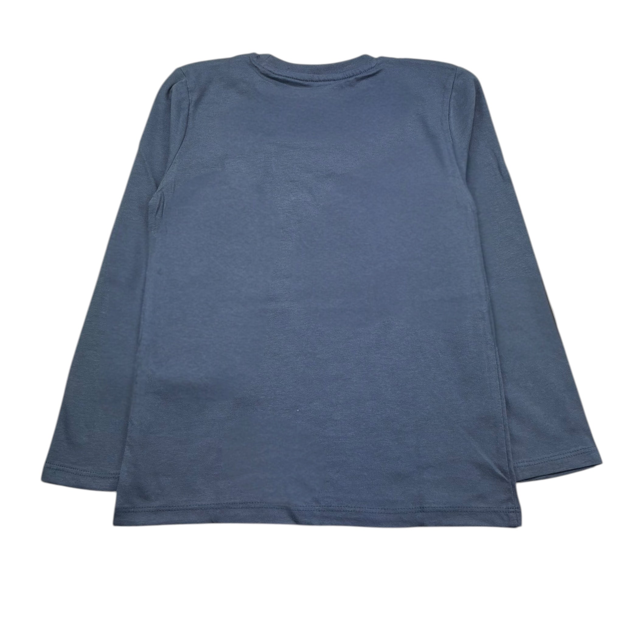 Guess Shirt Girocollo Tinta Unita con Logo per Bambino N5RI17K8HM4JX BLU GUESS 