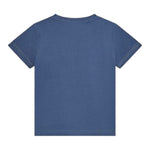 Guess T-Shirt Girocollo Tinta Unita con Stampa per Bambino N5RI19K8HM4 BLU GUESS 