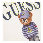 Guess T-Shirt Girocollo Tinta Unita con Stampa per Neonato N5RI20K8HM4NXXX BIANCO GUESS 