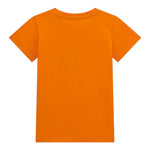 Guess T-Shirt Girocollo Tinta Unita con Stampa per Bambino N5RI25K8HM4 ARANCIONE GUESS 