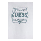 Guess T-Shirt Girocollo Tinta Unita con Stampa per Neonato N5RI25K8HM4N BIANCO GUESS 