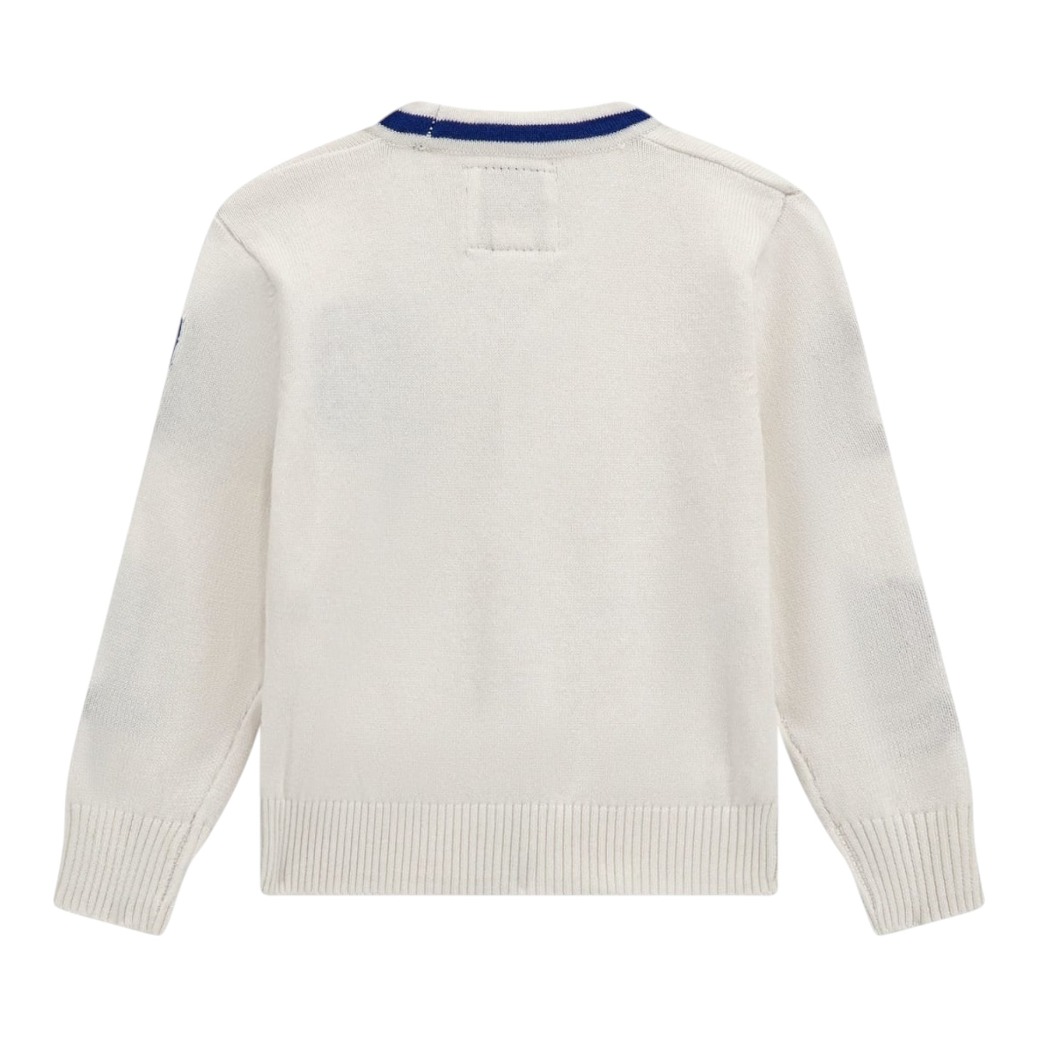 Guess Carsigan Tinta Unita con Stampa per Bambino N5RR02Z3MC0 BIANCO GUESS 