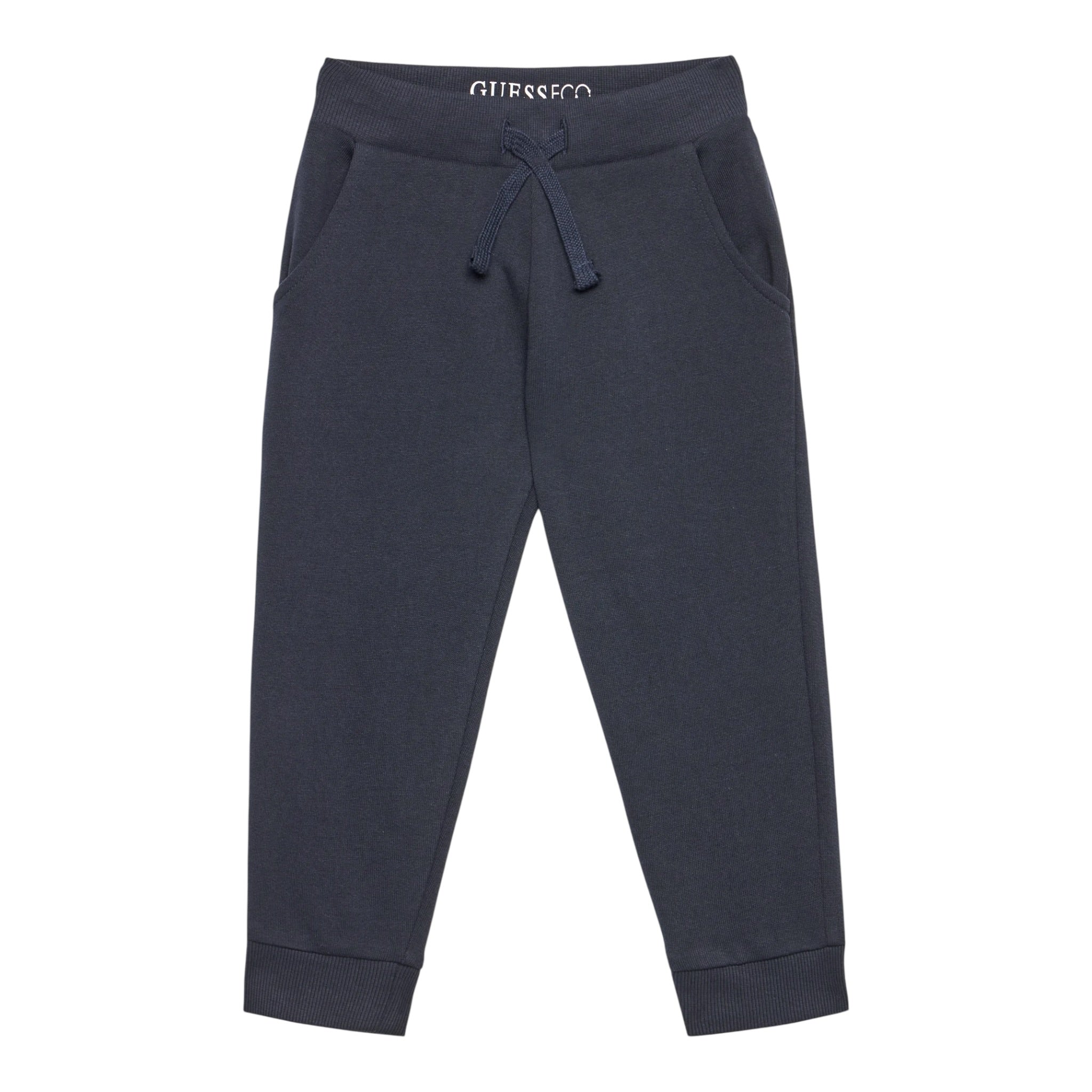 Guess Pantalone Tuta Tinta Unita con Logo per Neonato N93Q17KAUG0 BLU GUESS 