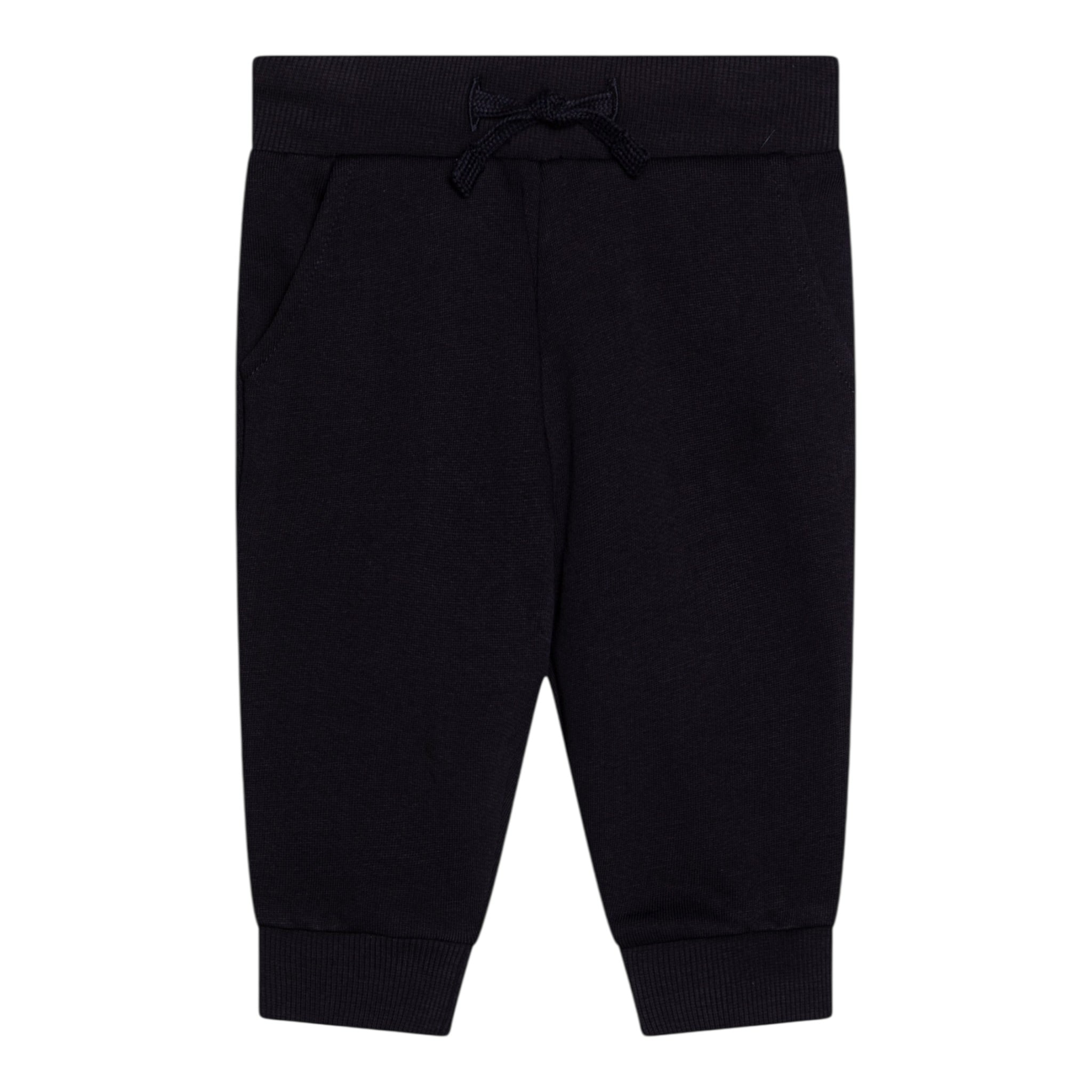 Guess Pantalone Tuta Tinta Unita con Logo per Neonato N93Q17KAUG0 NERO GUESS 