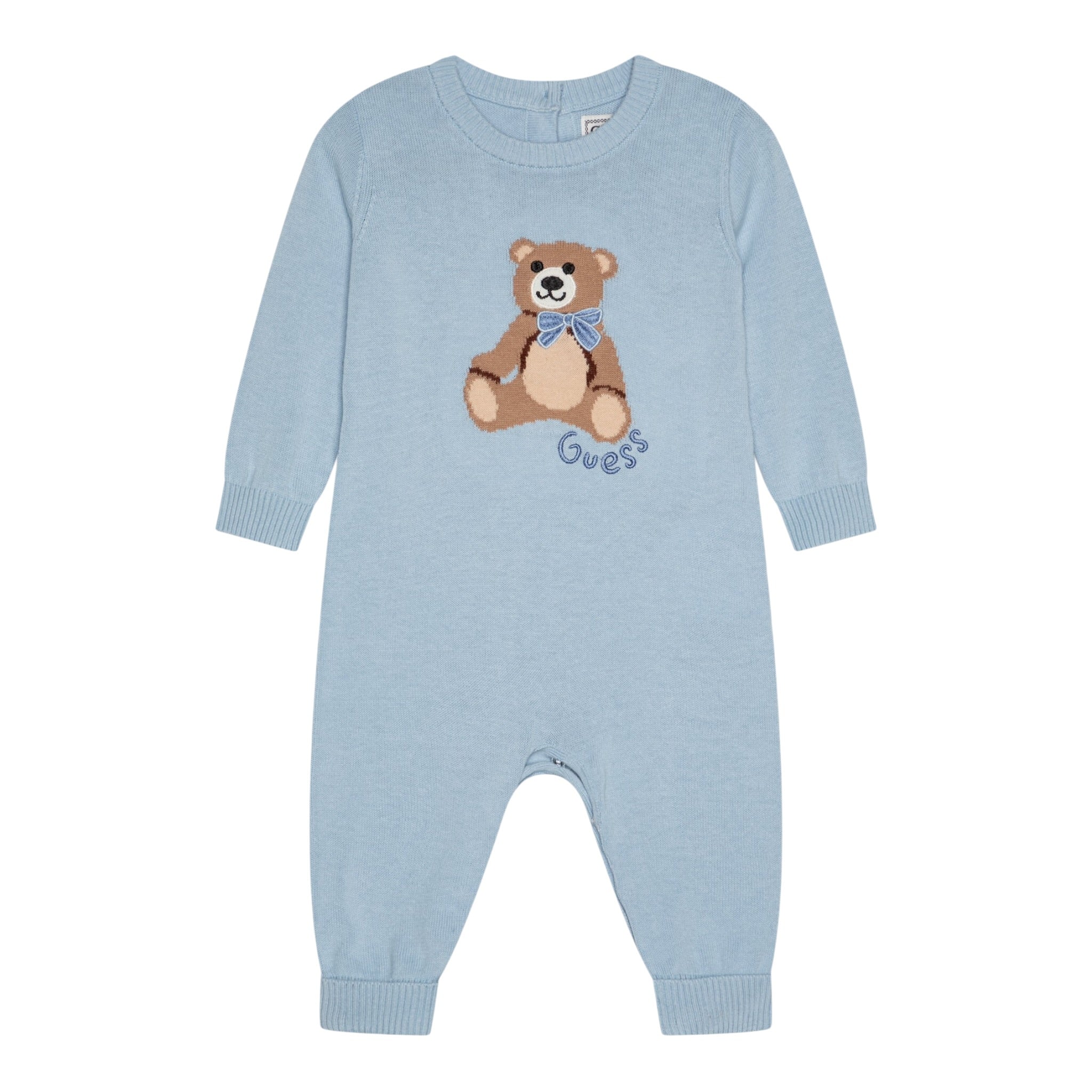 Guess Tutina Tinta Unita con Stampa per Neonata S5RG15Z3KZ1 AZZURRO GUESS 