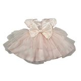 Gugu Gaga Abito Cerimonia tinta unita con Tulle Rosa per Neonata GF6085I ROSA GUGU GAGA 