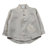 Gugu Gaga Camicia Manica Lunga Tinta Unita Collo Coreano per Neonato GM1007I BEIGE GUGU GAGA 