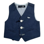 gilet tinta unita con logo JLK002 BLU HARMONT & BLAINE 