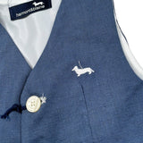 Harmont & Blaine Gilet Tinta Unita con Logo per Neonato JLK002N BLU HARMONT & BLAINE 