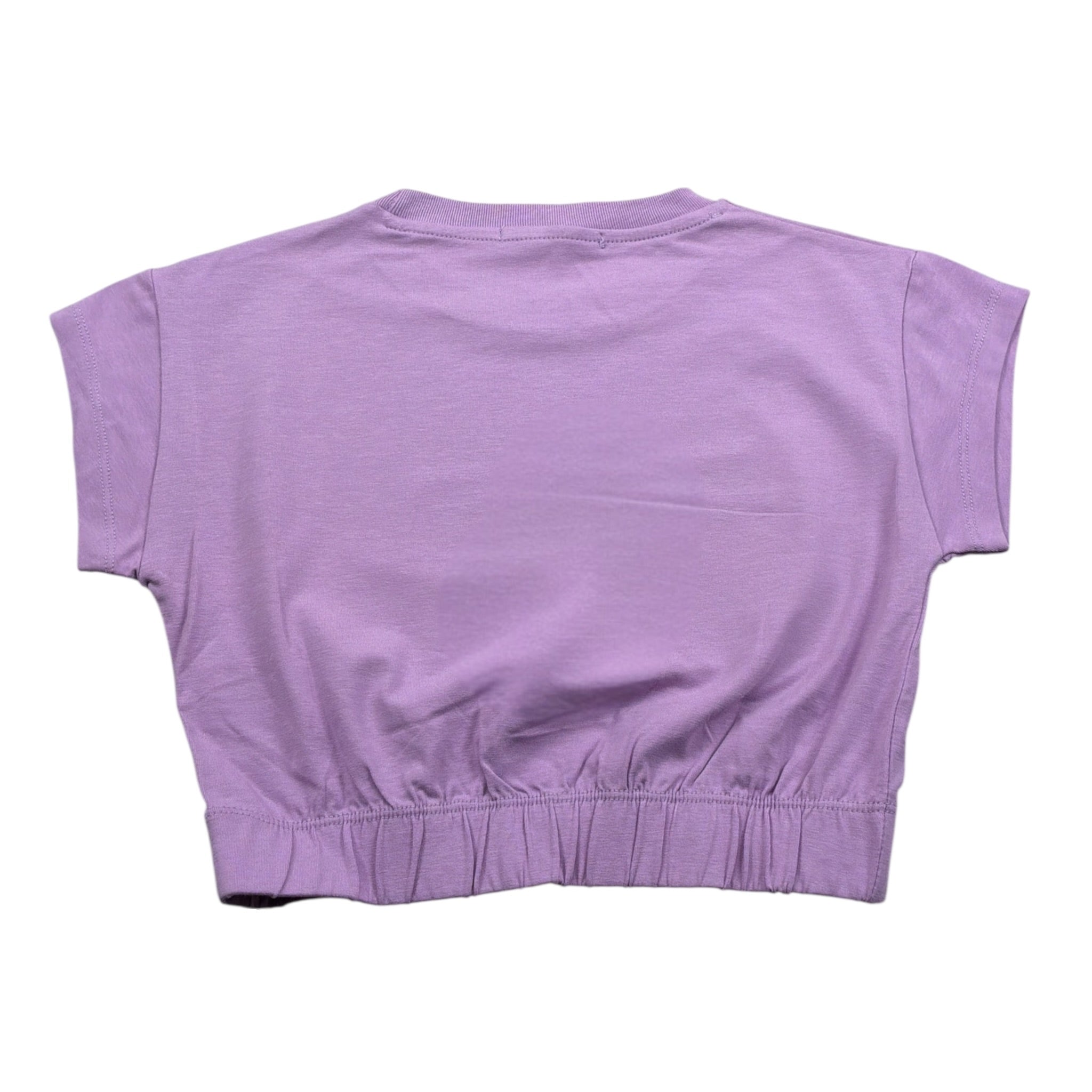 Hinnominate T-Shirt Girocollo tinta unita con Stampa Lilla per Bambina 3646M0114 LILLA HINNOMINATE 
