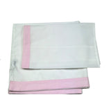 I Delfi Set Lenzuole Tinta Unita con Ricami per Neonata 25P5142 BIANCO I DELFI 